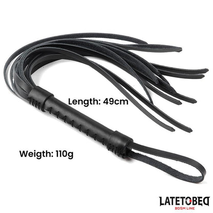 LATETOBED BDSM LINE - FLOGGER DE PIEL 50 CM