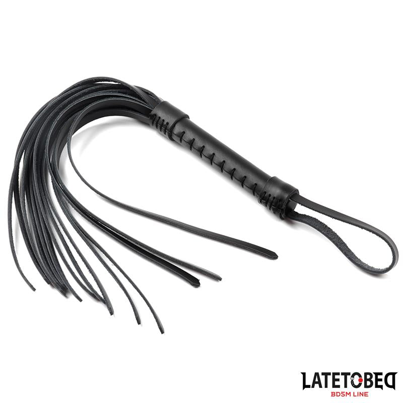LATETOBED BDSM LINE - FLOGGER DE PIEL 50 CM