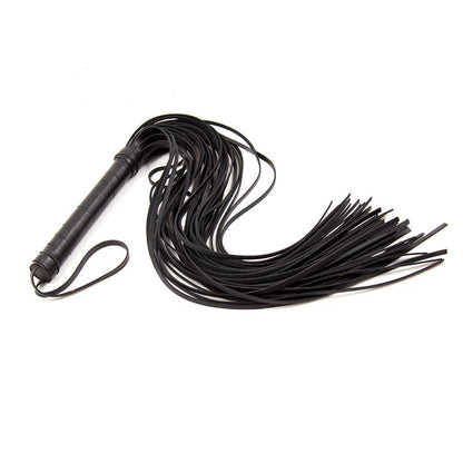 LATETOBED BDSM LINE - FLOGGER MANGO DE METAL 69 CM NEGRO