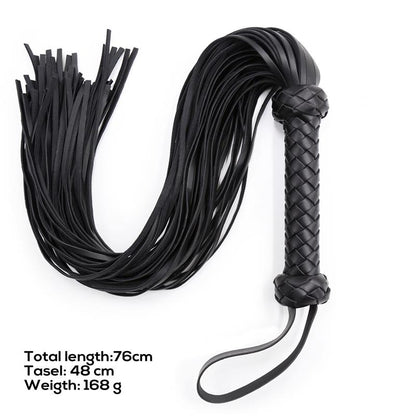 LATETOBED BDSM LINE - FLOGGER MANGO TRENZADO 76 CM