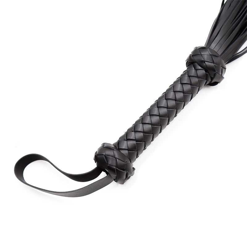 LATETOBED BDSM LINE - FLOGGER MANGO TRENZADO 76 CM
