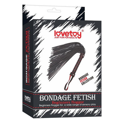 LOVETOY - FLOGGER PRINCIPIANTES BONDAGE NEGRO