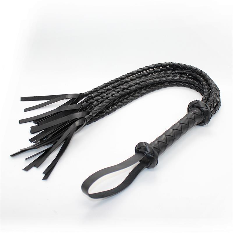 LATETOBED BDSM LINE - FLOGGER TRENZADO 75 CM NEGRO