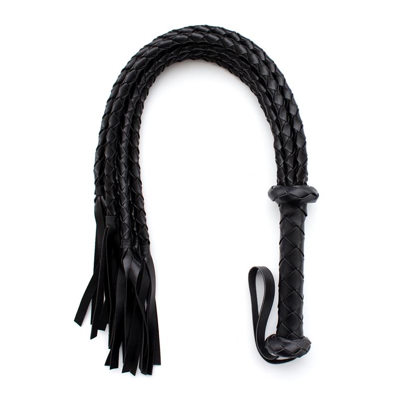 LATETOBED BDSM LINE - FLOGGER TRENZADO 75 CM NEGRO