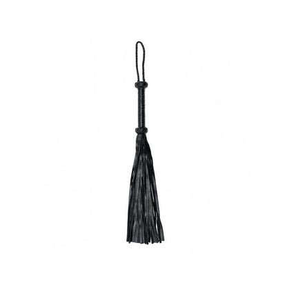 BONDAGE PLAY - FLOGGER TRENZADO CUERO NEGRO