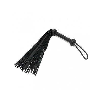 BONDAGE PLAY - FLOGGER TRENZADO CUERO NEGRO