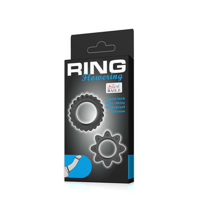 BAILE - FLOWERING SET DE 2 ANILLOS PARA EL PENE