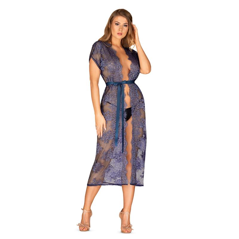 OBSESSIVE - FLOWLACE KIMONO TURQUESA