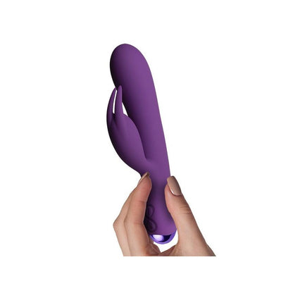 ROCKSOFF - FLUTTER RABBIT VIBRADOR CON CONEJITO 2 MOTORES PÚRPURA
