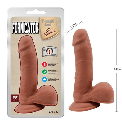CHISA - FORNICATOR DILDO DUAL DENSITY BRONCEADO 19CM