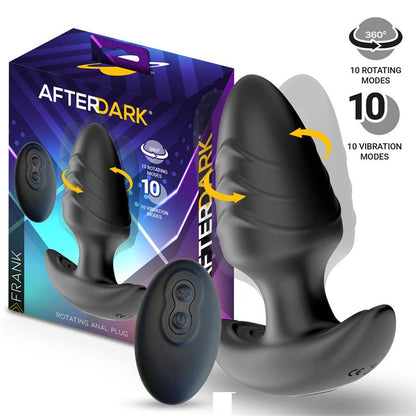 AFTERDARK - FRANK PLUG ANAL CON VIBRACIÓN Y ROTACIÓN 360º Y CONTROL REMOTO