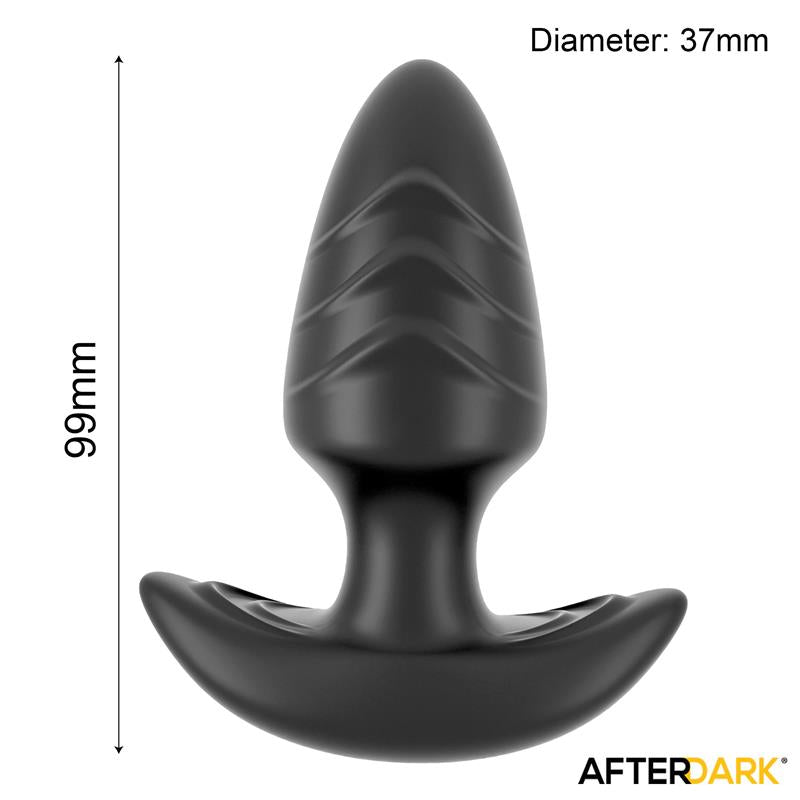AFTERDARK - FRANK PLUG ANAL CON VIBRACIÓN Y ROTACIÓN 360º Y CONTROL REMOTO