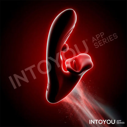 INTOYOU APP SERIES - FRANKY VIBRADOR CON BITING Y BOLA ROTATIVA CON APP