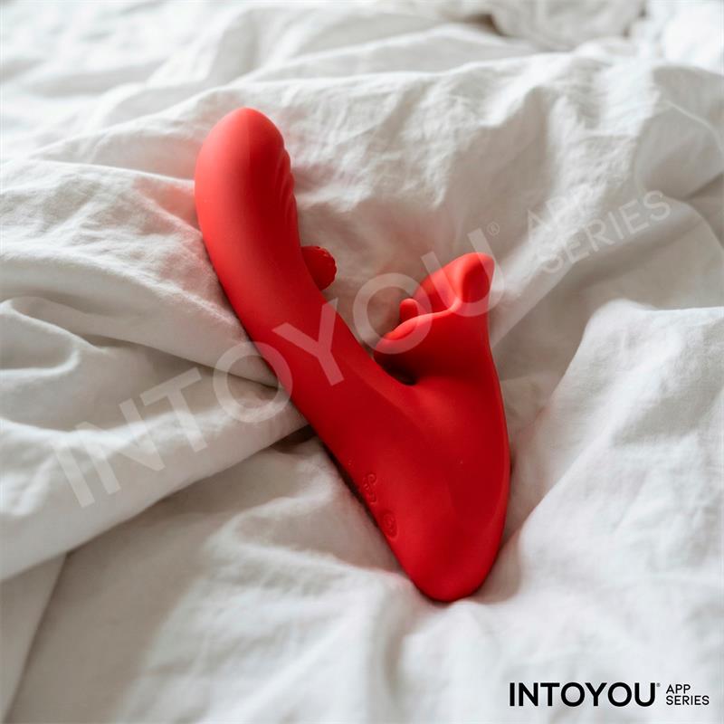 INTOYOU APP SERIES - FRANKY VIBRADOR CON BITING Y BOLA ROTATIVA CON APP