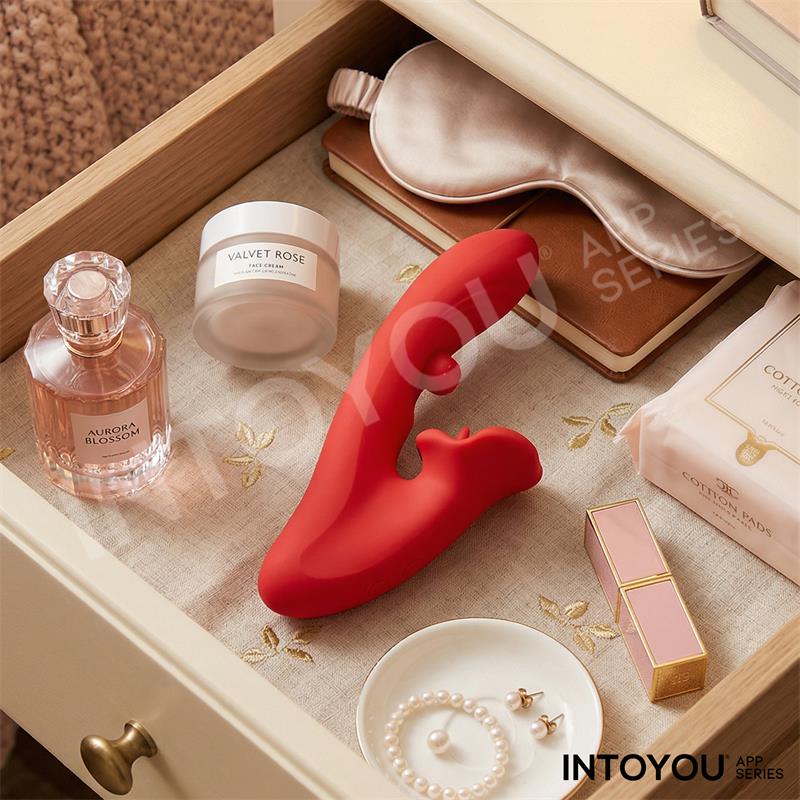 INTOYOU APP SERIES - FRANKY VIBRADOR CON BITING Y BOLA ROTATIVA CON APP