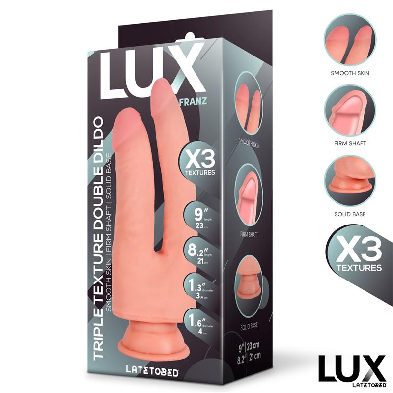 LUX - FRANZ DILDO DOBLE TRIPLE DENSIDAD 8.2 - 9