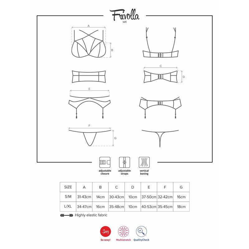 OBSESSIVE - FRIVOLLA SET DE 4 PIEZAS