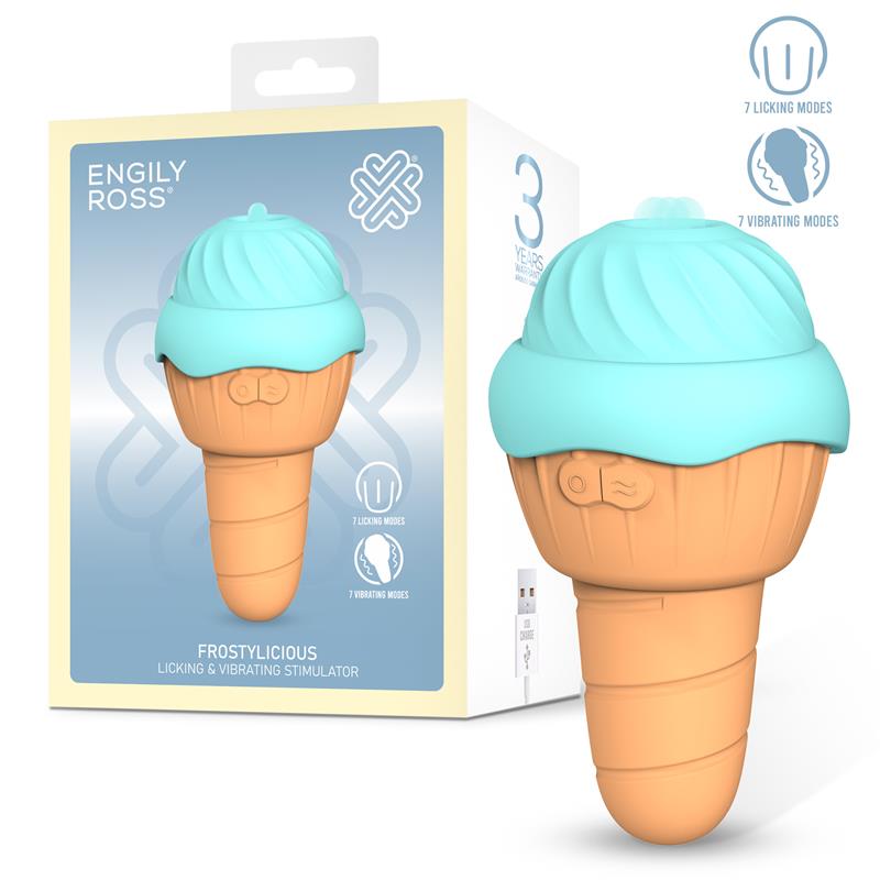 ENGILY ROSS - FROSTYLICIOUS ESTIMULADOR CON LENGUA ESTIMULADORA Y VIBRACIÓN