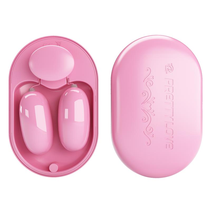 PRETTYLOVE - FUN BOX BALAS VIBRADORAS CON CONTROL REMOTO ROSA