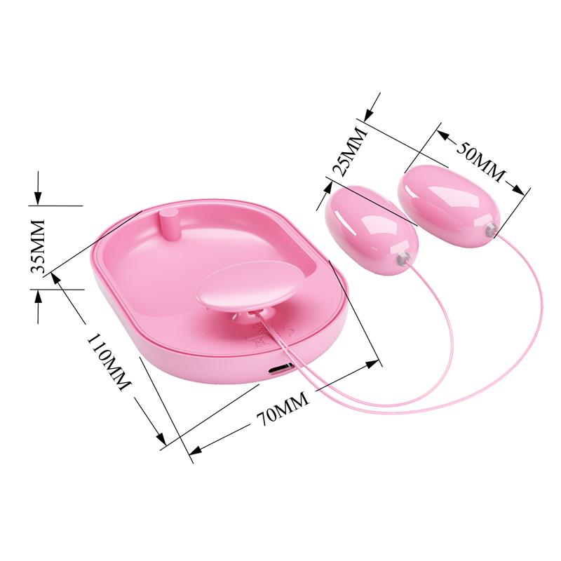 PRETTYLOVE - FUN BOX BALAS VIBRADORAS CON CONTROL REMOTO ROSA