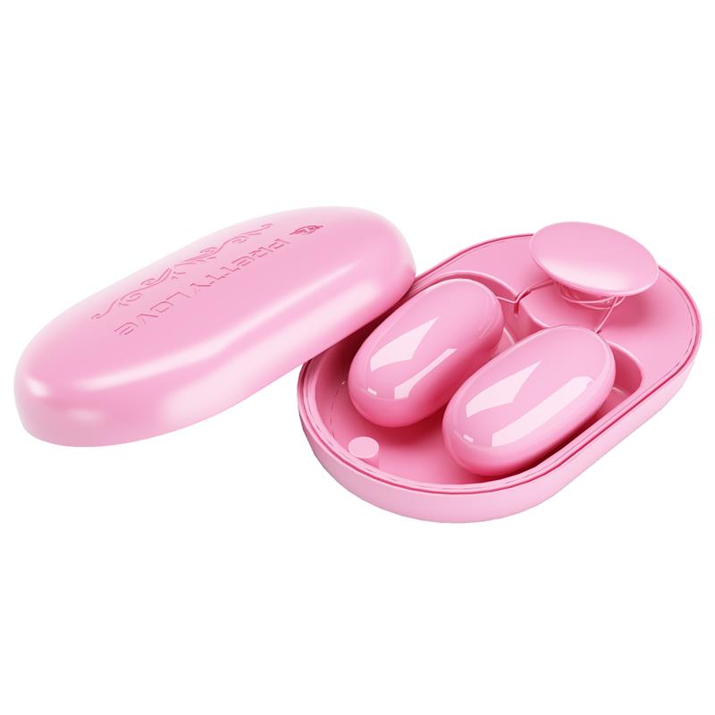 PRETTYLOVE - FUN BOX BALAS VIBRADORAS CON CONTROL REMOTO ROSA
