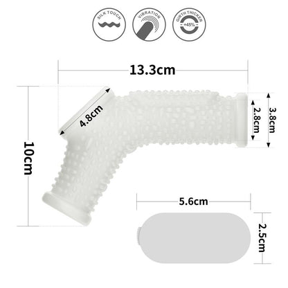 LOVETOY - FUNDA EL PENE Y TESTÍCULOS CON VIBRACIÓN DRIP KNIGHTS