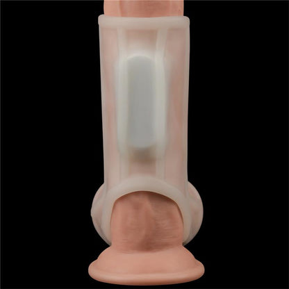 LOVETOY - FUNDA EL PENE Y TESTÍCULOS CON VIBRACIÓN RIDGE KNIGHTS