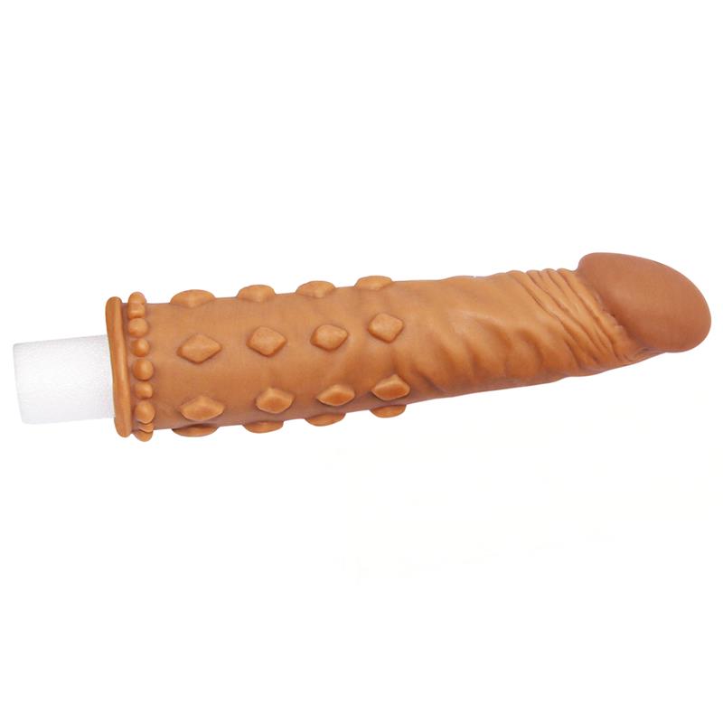 LOVETOY - FUNDA PARA EL PENE ADD 2 PLEASURE X TENDER MARRÓN