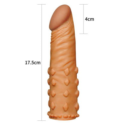 LOVETOY - FUNDA PARA EL PENE ADD 2 PLEASURE X TENDER MARRÓN