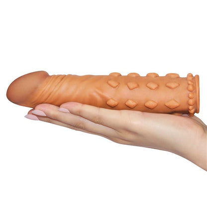 LOVETOY - FUNDA PARA EL PENE ADD 2 PLEASURE X TENDER MARRÓN
