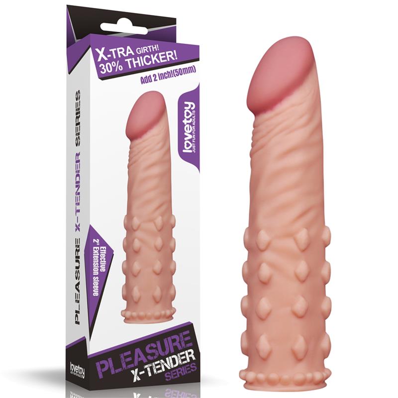 LOVETOY - FUNDA PARA EL PENE ADD 2 PLEASURE X TENDER NATURAL
