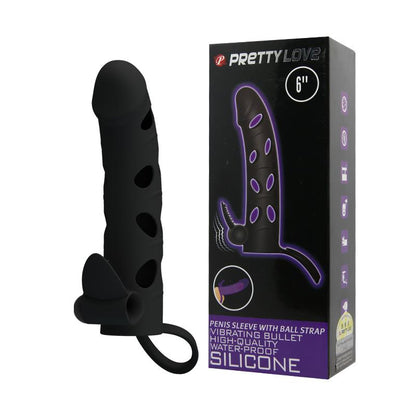 PRETTYLOVE - FUNDA PARA EL PENE CON BALA COLOR NEGRO