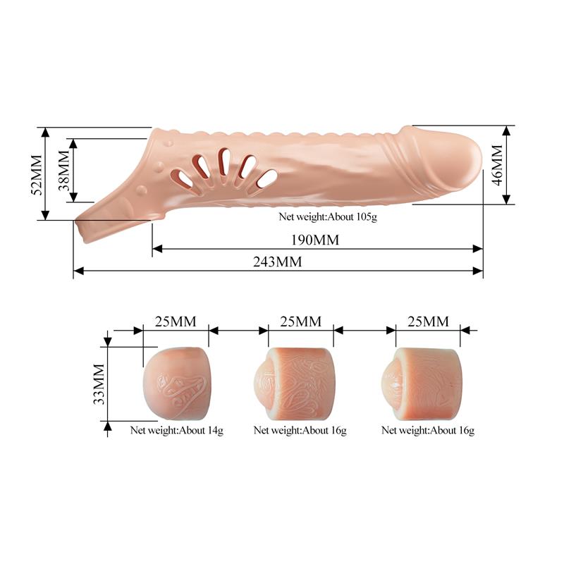 PRETTYLOVE - FUNDA PARA EL PENE CON EXTENSORES