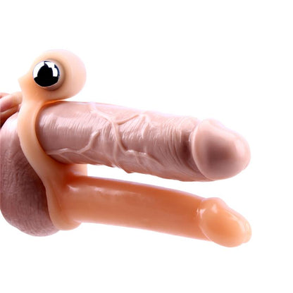 CHISA - FUNDA PARA EL PENE CON VIBRACION 15.5 CM NATURAL