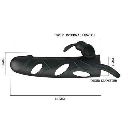 PRETTYLOVE - FUNDA PARA EL PENE CON VIBRACIÓN 5.5