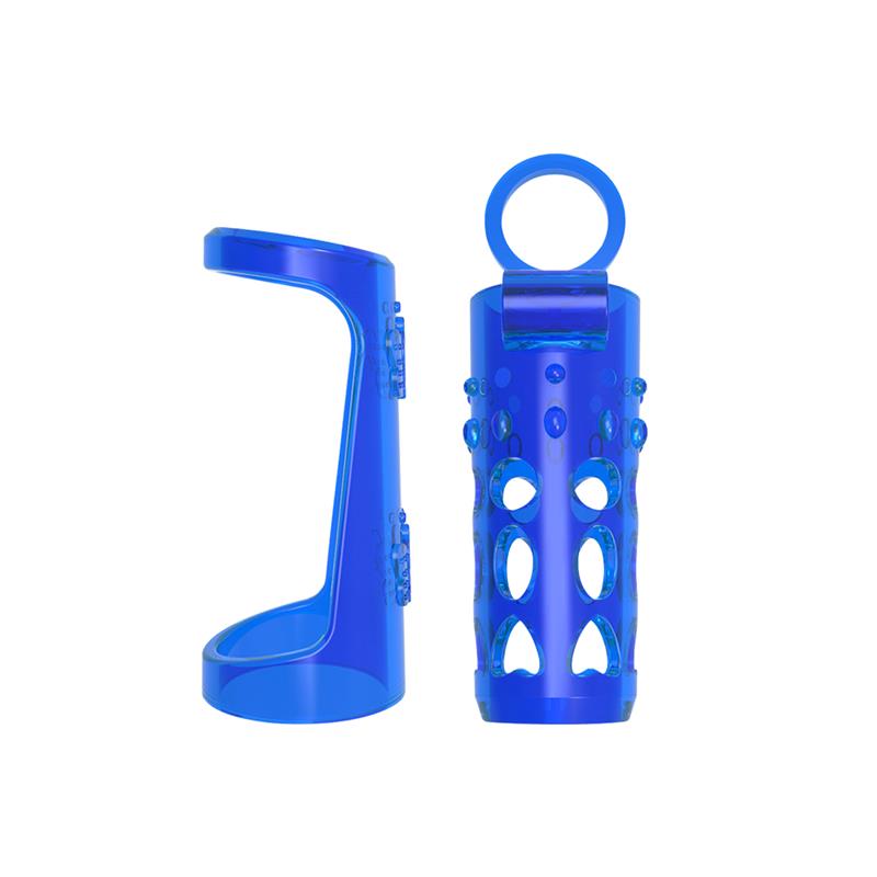 CHISA - FUNDA PARA EL PENE CON VIBRACIÓN AZUL