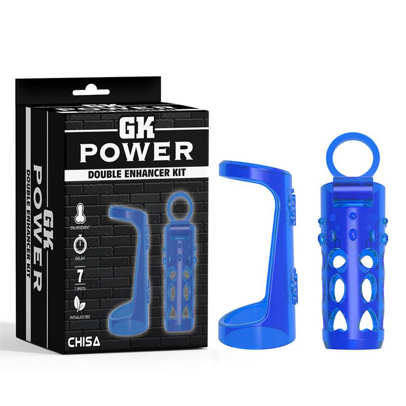 CHISA - FUNDA PARA EL PENE CON VIBRACIÓN AZUL