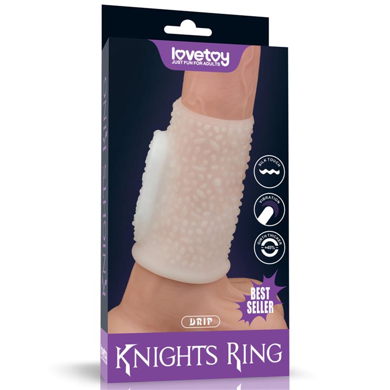 LOVETOY - FUNDA PARA EL PENE CON VIBRACIÓN DRIP KNIGHTS