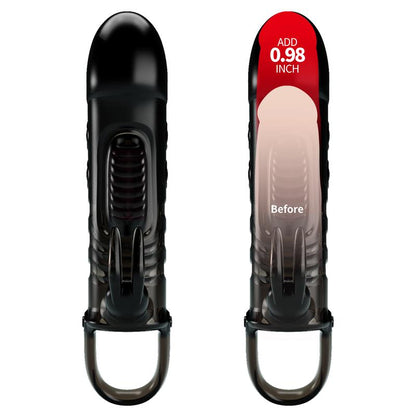 PRETTYLOVE - FUNDA PARA EL PENE CON VIBRACIÓN NEGRO