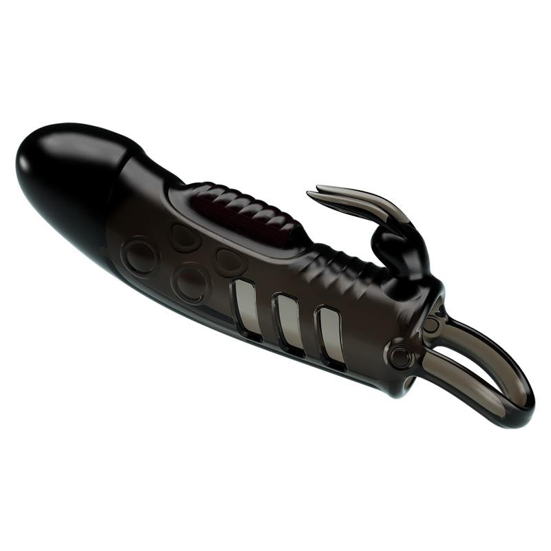 PRETTYLOVE - FUNDA PARA EL PENE CON VIBRACIÓN NEGRO