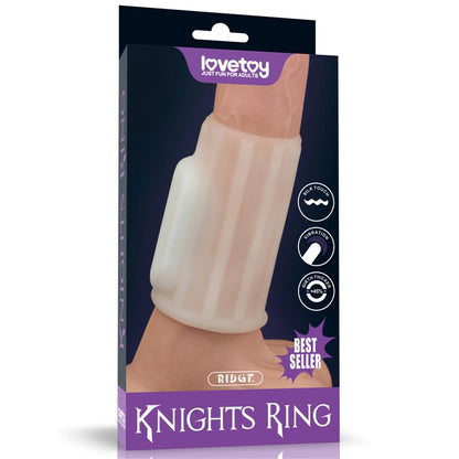 LOVETOY - FUNDA PARA EL PENE CON VIBRACIÓN RIDGE KNIGHTS