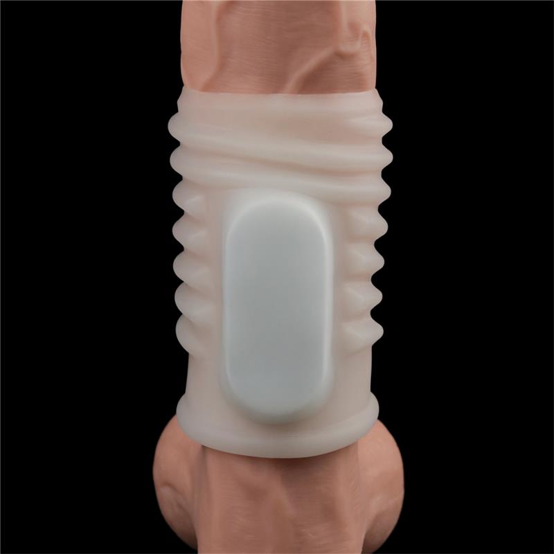 LOVETOY - FUNDA PARA EL PENE CON VIBRACIÓN SPIRAL KNIGHTS