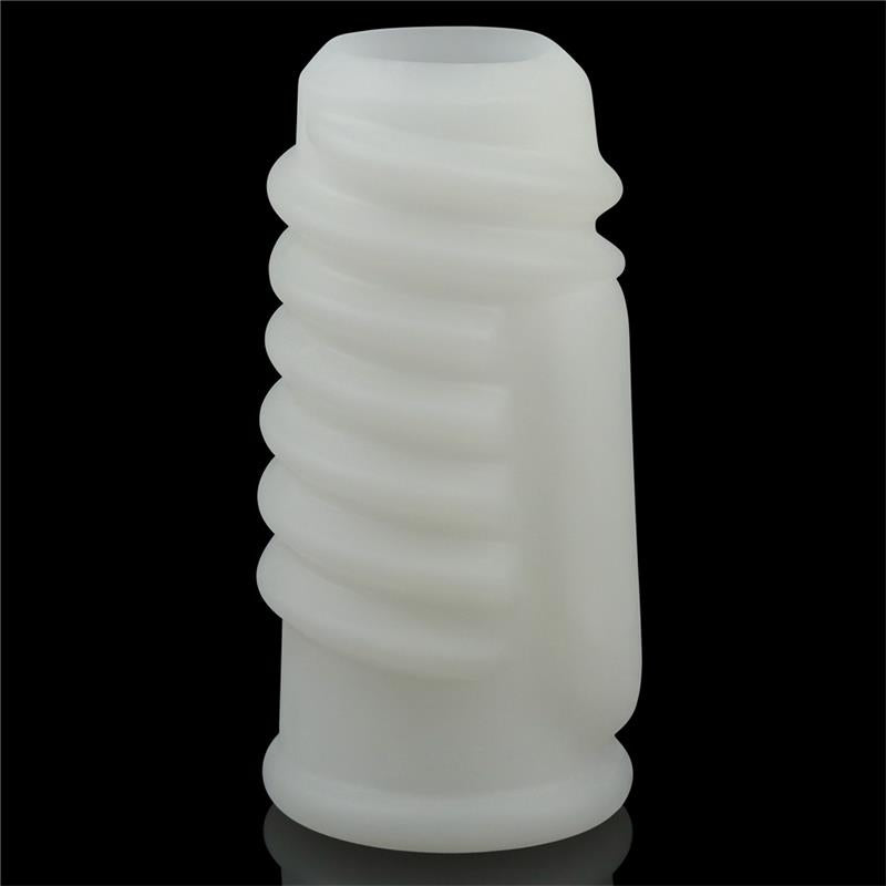 LOVETOY - FUNDA PARA EL PENE CON VIBRACIÓN SPIRAL KNIGHTS