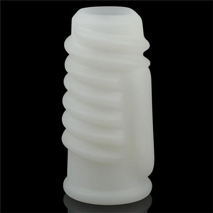 LOVETOY - FUNDA PARA EL PENE CON VIBRACIÓN SPIRAL KNIGHTS
