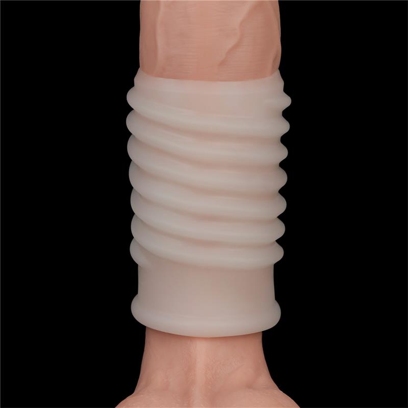 LOVETOY - FUNDA PARA EL PENE CON VIBRACIÓN SPIRAL KNIGHTS