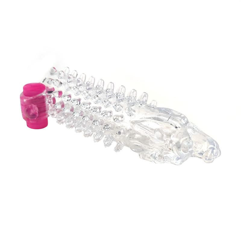 A-GUSTO - FUNDA PARA EL PENE CON VIBRACIÓN TRANSPARENTE