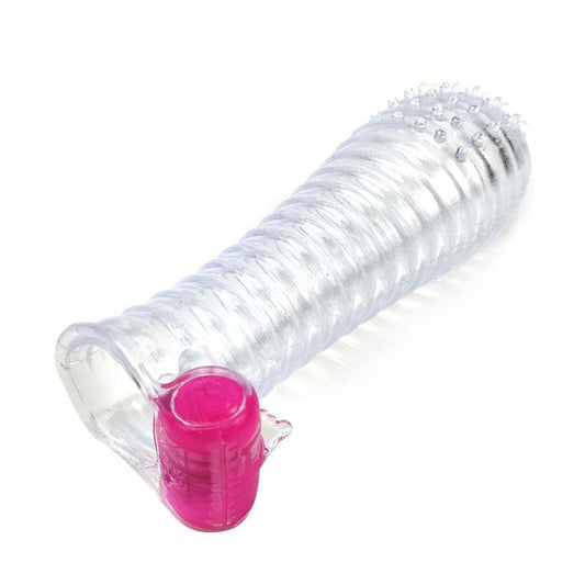 A-GUSTO - FUNDA PARA EL PENE CON VIBRACIÓN TRANSPARENTE