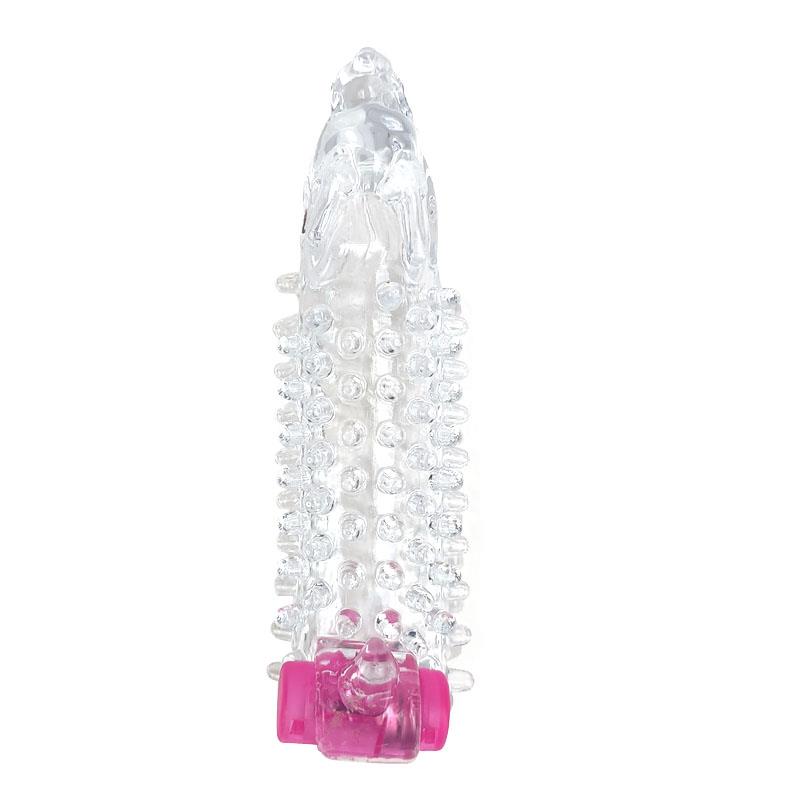 A-GUSTO - FUNDA PARA EL PENE CON VIBRACIÓN TRANSPARENTE