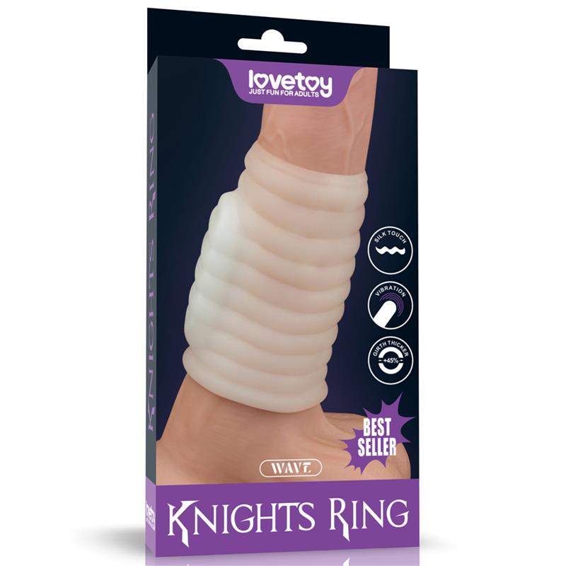 LOVETOY - FUNDA PARA EL PENE CON VIBRACIÓN WAVE KNIGHTS