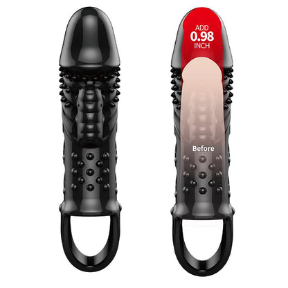 PRETTYLOVE - FUNDA PARA EL PENE CON VIBRACÓN NEGRO
